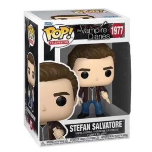 Funko Pop Stefan Salvatore 1977 The Vampire Diaries en caja original, vista lateral
