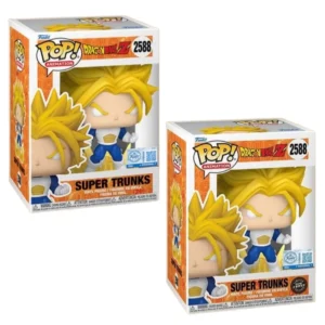 Funko Pop Super Trunks 2588 SE Bundle Dragon Ball en sus cajas originales, vista lateral