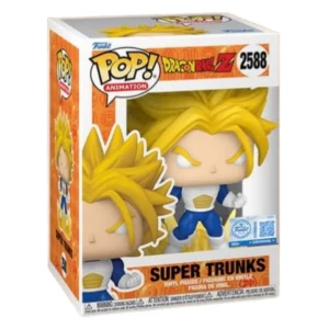 Funko Pop Super Trunks 2588 SE Dragon Ball en su caja original, vista lateral
