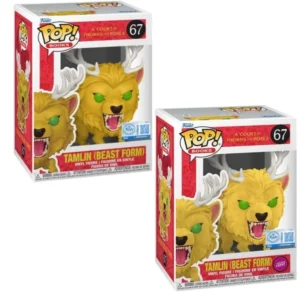 Funko Pop Tamlin (Beast Form) 67 SE Bundle A Court of Thorns and Roses en sus cajas originales, vista lateral.