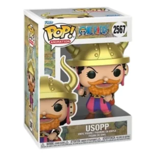 Funko Pop Usopp 2567 One Piece en su caja original, vista lateral