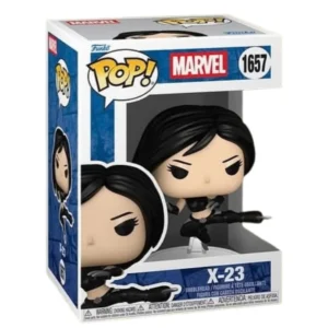Funko Pop X-23 1657 Marvel en su caja original, vista lateral