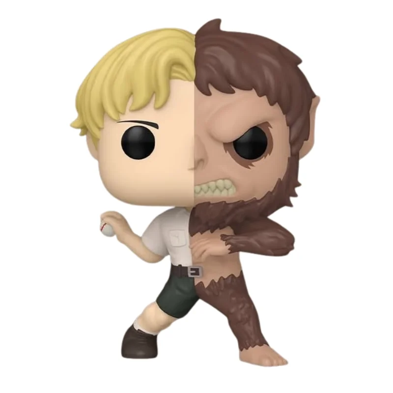 Funko Pop Zeke Jaeger/Beast Titan 2553 Attack On Titan fuera de su caja, vista frontal.