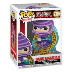 Funko Pop Dark Magician 2315 Premium Yu-Gi-Oh! en caja original, vista lateral