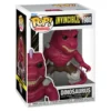 Funko Pop Dinosaurus 1980 Invincible en su caja original, vista lateral.