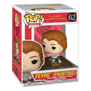 Funko Pop Feyre (Painting) 62 A Court of Thorns and Roses en su caja original, vista lateral.