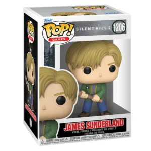 Funko Pop James Sunderland 1206 Silent Hill en su caja original, vista lateral.