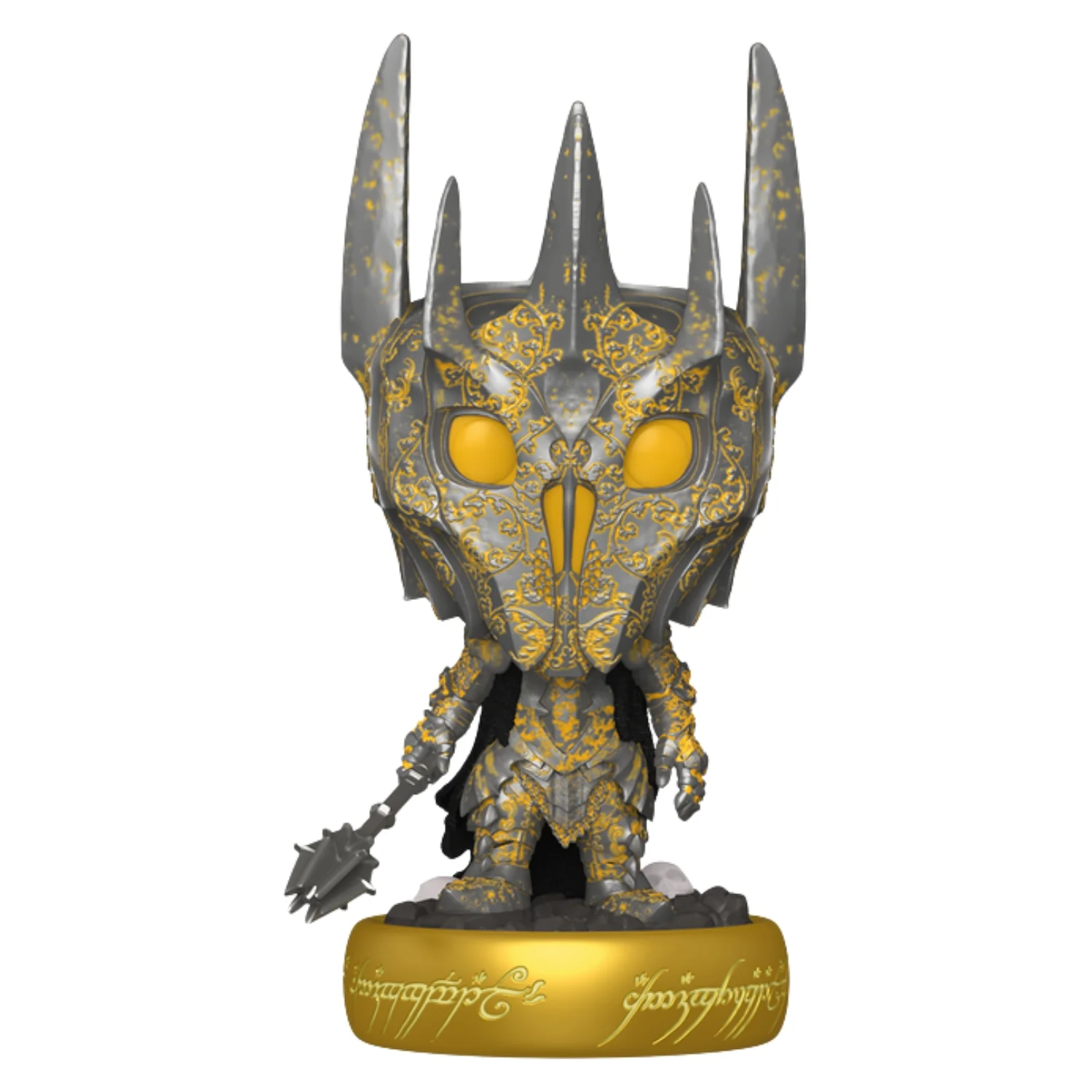 Funko Pop Premium Sauron 2161 GITD The Lord of the Rings fuera de su caja, vista frontal.