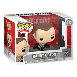 Funko Pop Randy Orton 217 WWE en su caja original, vista lateral.