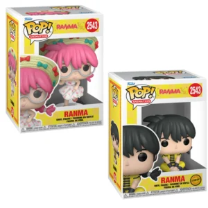 Funko Pop Ranma 2543 Bundle Ranma en sus cajas originales, vista lateral.