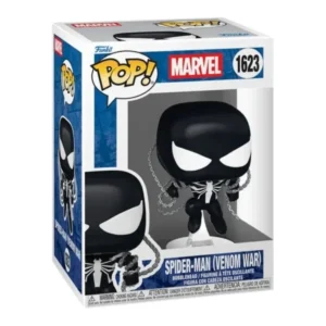 Funko Pop Spider-Man (Venom War) 1623 Marvel en su caja original, vista lateral