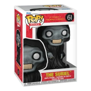 Funko Pop The Suriel 61 A Court of Thorns and Roses en su caja original, vista lateral.