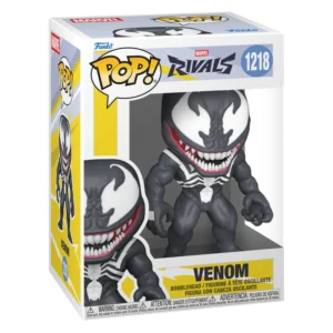 Funko Pop Venom 1218 Marvel Rivals en su caja original, vista lateral.