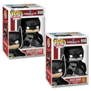 Funko Pop Absolute Batman 658 Bundle DC Comics en sus cajas originales, vista lateral