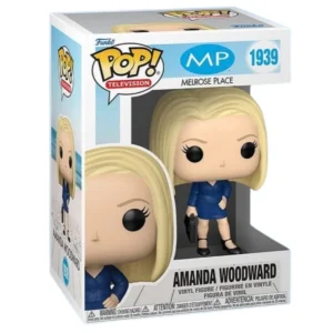 Funko Pop Amanda Woodward 1939 Melrose Place en su caja original, vista lateral