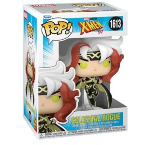 Funko Pop Celestial Rogue 1613 X-Men en su caja original, vista lateral