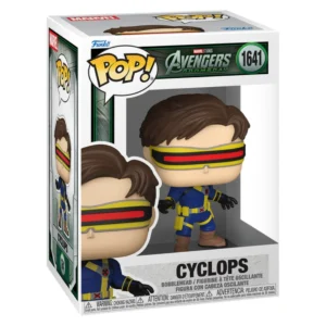 Funko Pop Cyclops 1641 Avengers Doomsday Marvel en su caja original, vista lateral