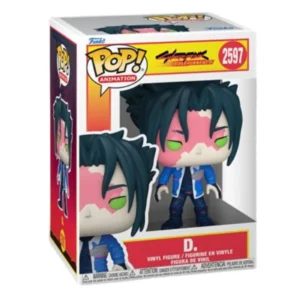 Funko Pop D. 2597 Cyberpunk Edgerunners en su caja original, vista lateral