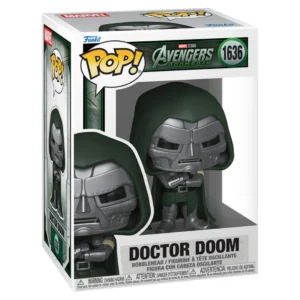Funko Pop Doctor Doom 1636 Avengers Doomsday Marvel en su caja original, vista lateral
