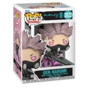 Funko Pop Gen Narumi 2622 Kaiju No. 8 en su caja original, vista lateral