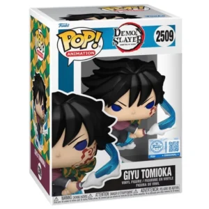 Funko Pop Giyu Tomioka 2509 SE Demon Slayer en su caja original, vista lateral