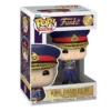 Funko Pop King Charles III 106 Royals en su caja original, vista lateral
