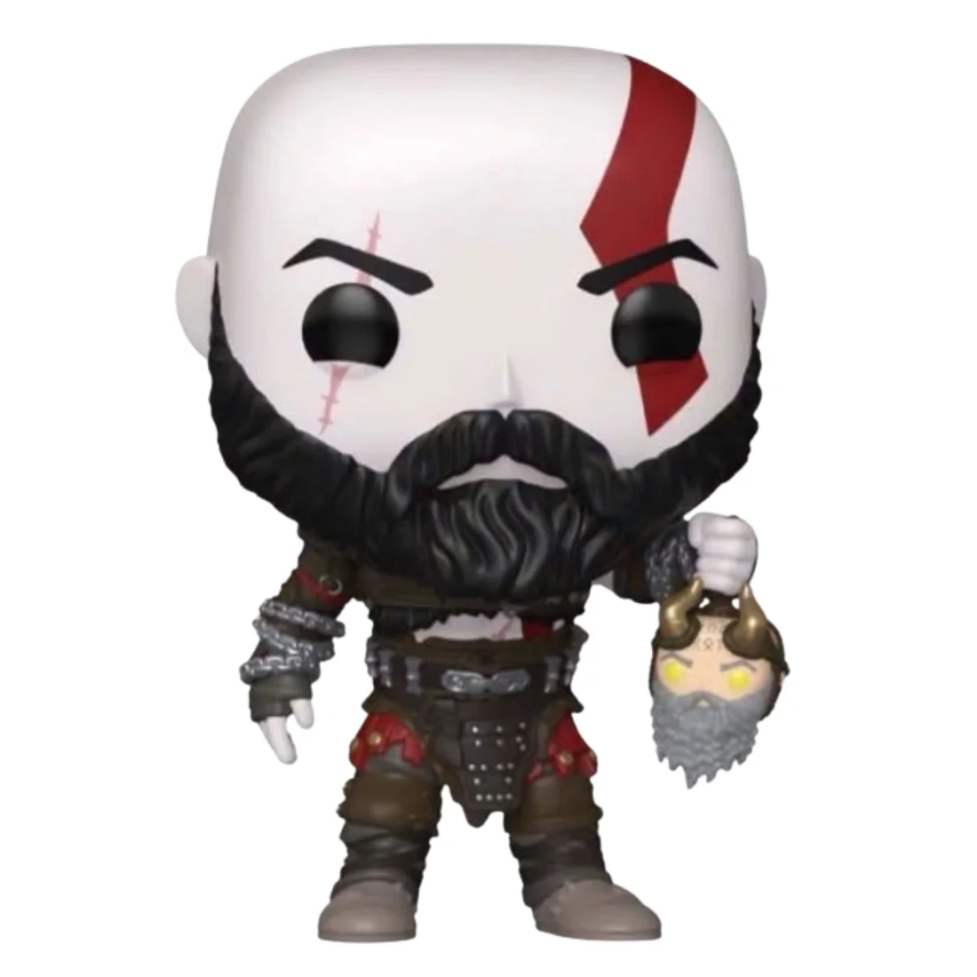 Funko Pop Kratos 1340 God Of War Ragnarok fuera de la caja, vista frontal