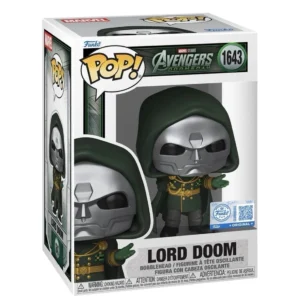 Funko Pop Lord Doom 1643 SE Avengers Doomsday Marvel en su caja original, vista lateral