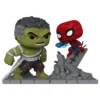 Funko Pop Moment Spider-Man vs Hulk Marvel Spider-Man fuera de la caja, vista frontal