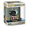 Funko Pop Rides Mihawk on Hitsugibune 156 SE One Piece en su caja original, vista lateral