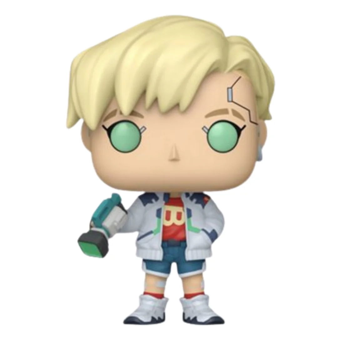 Funko Pop Roman 2598 Cyberpunk Edgerunners fuera de la caja, vista frontal