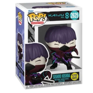 Funko Pop Soshiro Hoshina 2625 GITD Kaiju No. 8 en su caja original, vista lateral
