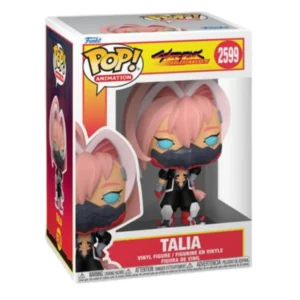Funko Pop Talia 2599 Cyberpunk Edgerunners en su caja original, vista lateral
