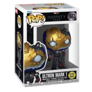 Funko Pop Ultron Mark 1 1663 GITD Marvel en su caja original, vista lateral