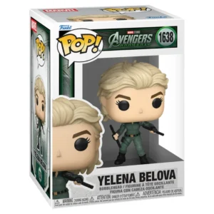 Funko Pop Yelena Belova 1638 Avengers Doomsday Marvel en su caja original, vista lateral