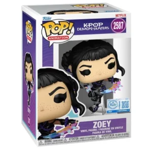 Funko Pop Zoey 2587 SE K-Pop Demon Hunters en su caja original, vista lateral