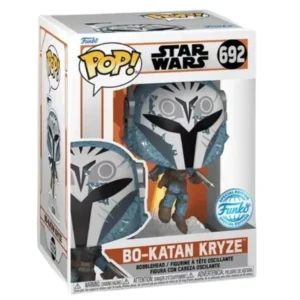 Funko Pop Bo-Katan Kryze 692 SE Star Wars en su caja original, vista lateral