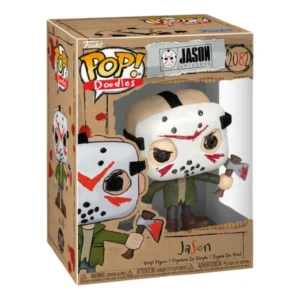 Funko Pop Jason (Doodles) 2082 Terror en su caja original, vista lateral