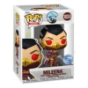 Funko Pop Mileena 1024 SE Mortal Kombat en su caja original, vista lateral