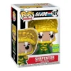 Funko Pop Serpentor 107 SDCC 2022 G.I. Joe en su caja original, vista lateral
