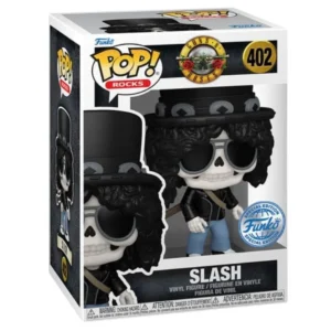 Funko Pop Slash 402 SE Rocks en su caja original, vista lateral