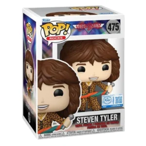 Funko Pop Steven Tyler 475 SE Rock en su caja original, vista lateral