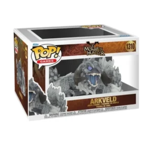 Funko Pop Super Arkveld 1310 Monster Hunter 6" en su caja original, vista lateral
