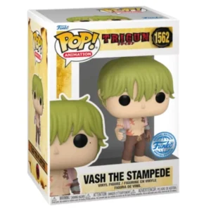 Funko Pop Vash The Stampede 1562 SE Trigun en su caja original, vista lateral